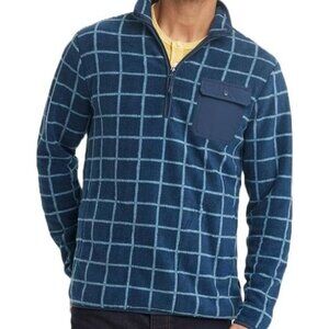 Goodfellow & Co. Men's Blue Check Polyester Fleece Jacket, Medium, NWT